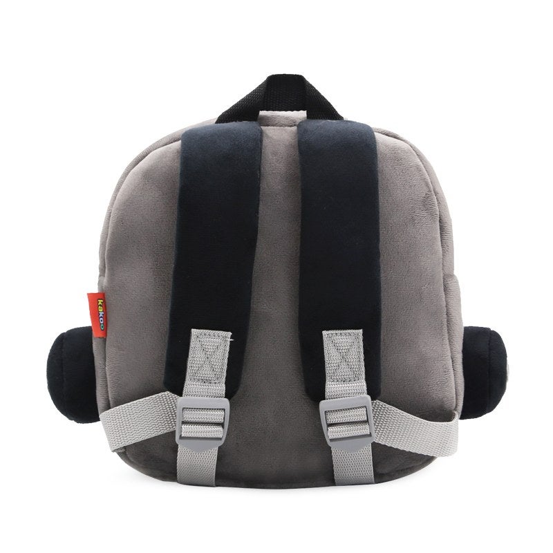 Plush Kids Backpack, Medium Vintage Car Vehicle Design, Soft Lightweight School Bag for Toddlers and Preschool Kids - Image 4