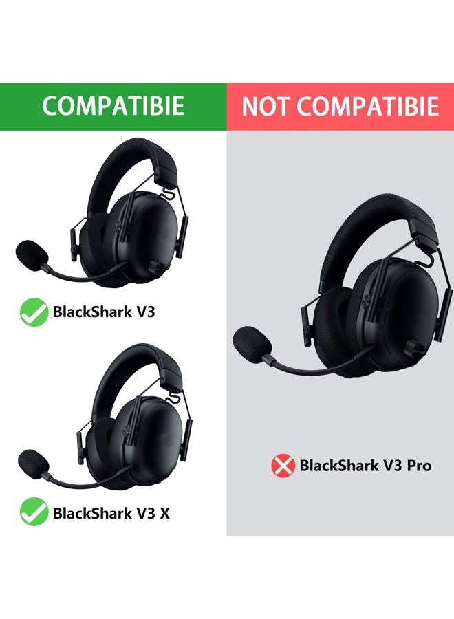 defean BlackShark V3 Cooling Gel Earpads and Mic Foam Replacement Ear Pads Ear Cushions Compatible with Razer BlackShark V3 / V3X Wireless ANC Gaming Headset(Do Not Fit Razer BlackShark V3 Pro) - Image 2