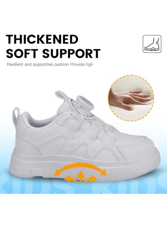 Lucky Kids Kids Sneakers with Adjustable Dial Laces - Breathable Running Shoes for Boys Girls, Lightweight No Tie Twist Lace Athletic Shoes for School Sports - Image 4