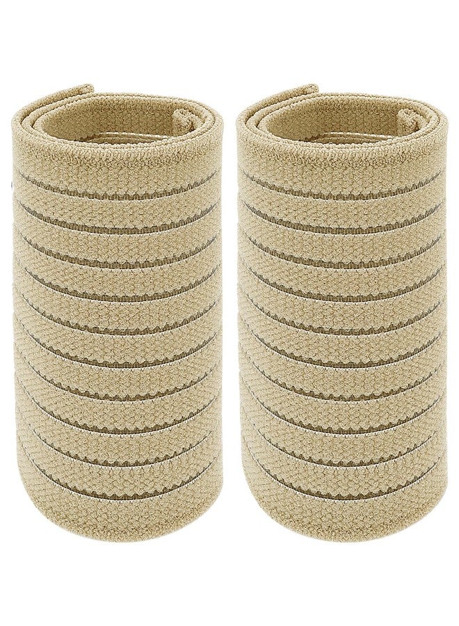 WY LIGHTING LEVEL 2 PCS Elastic Wrist Support Band Wrap Breathable Wrist Brace Adjustable Wrist Straps Support Relieves Wrist Pain Arthritis Tendonitis Sports Use for Men and Women Right & Left (Nude) - Image 3