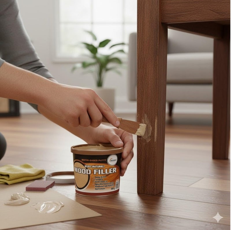 Bossil BS-3330 Wood Filler - Water-Based Putty, 500g (Brown Color) - Image 5