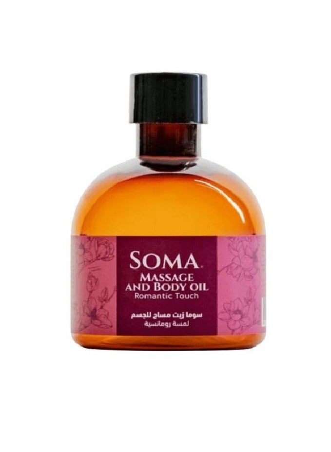 Soma Massage and Body Oil Romantic Touch for Deep Relaxation and Skin Hydration