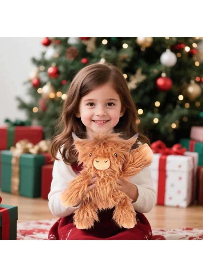 Highland Cow Plush Toy, 1.1 Lb Lavender Scented Plush Doll, Cute Cow Pillow, Sofa Decoration, Stress-Relieving Gift For Women And Children, 30cm - Image 1