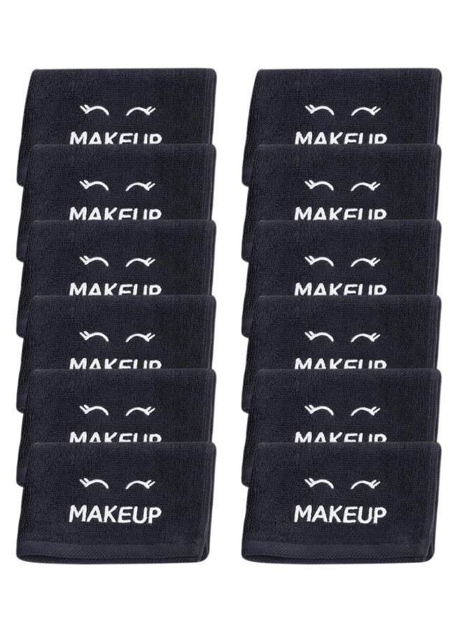 White Classic White Classic Bleach Safe Black Makeup Washcloths for Face Cleansing, 12 Pack - Super Soft Luxury Cotton Black Makeup Towels, Highly Absorbent and Quick Dry, All Makeup Remover Cloth | 13 x 13  - Image 2