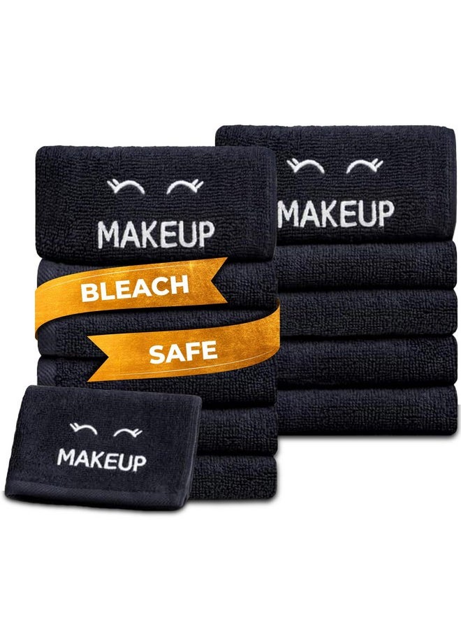 White Classic White Classic Bleach Safe Black Makeup Washcloths for Face Cleansing, 12 Pack - Super Soft Luxury Cotton Black Makeup Towels, Highly Absorbent and Quick Dry, All Makeup Remover Cloth | 13 x 13  - Image 1