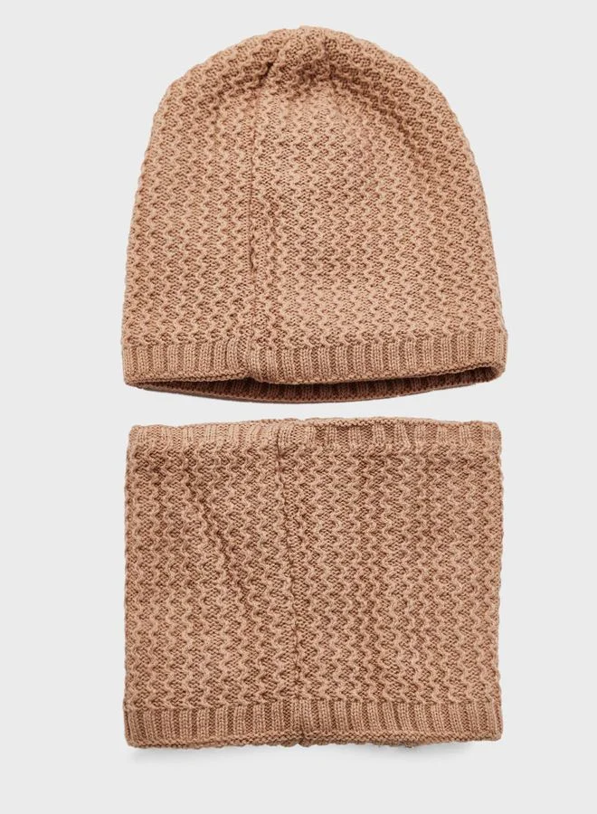 Ginger Winter Beanie & Scarf Set