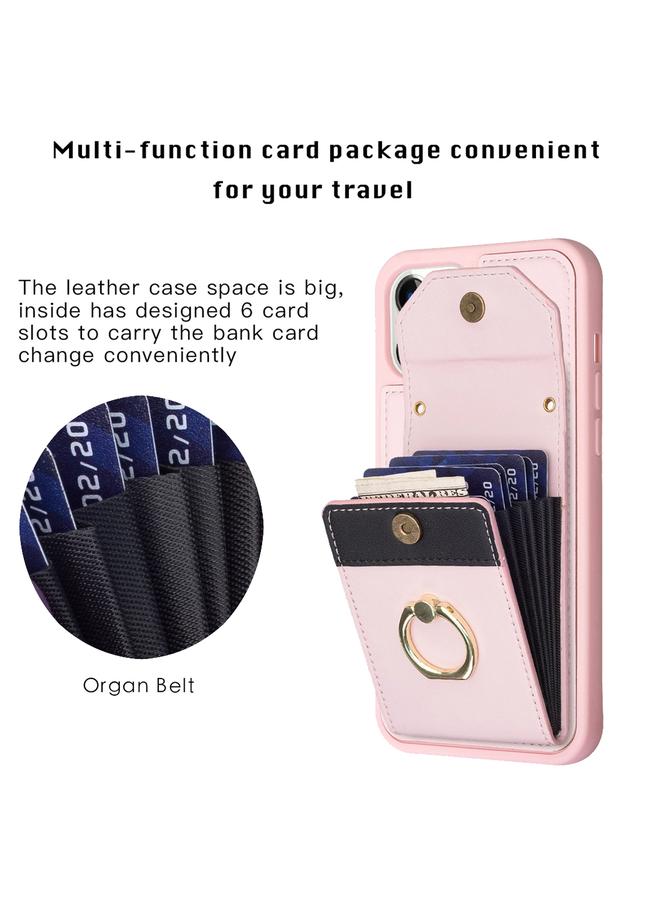 Zaboon Case For iPhone 13 Pro Max BF29 Organ Card Bag Ring Holder Phone Case - Image 4