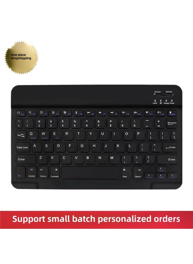 For Ipad Mobile Phone Tablet Computer Mute Wonderful Control Bluetooth Keyboard Wireless Charging Keyboard Mouse Suit Keyboard-Color:10inch Colorful Backlight (rgb Three Colors)-Product Type:Full Color Pink (comes With Data Cable)
