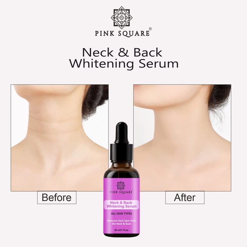 Pink Square Neck  Back Lightening Serum  Fades Dark Spots  Reduce Pigmentation  Corrects Uneven Skin Tone Pack of 1 of 30ML - Image 5