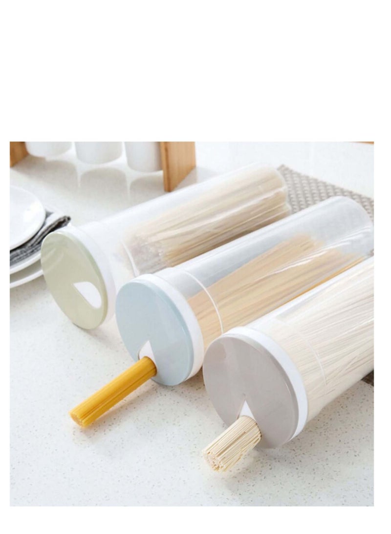 Y&D Noodle Storage Box, Food Container, Cylinder Shaped Spaghetti Canister Cereal Crisper Nuts Beans Grain for Dry Goods, Pasta, Spices(3 Pcs) - Image 3