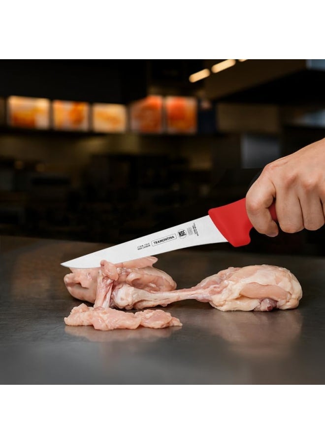 Tramontina Professional Boning Knife, 5-inch Blade Size, Red - Image 2