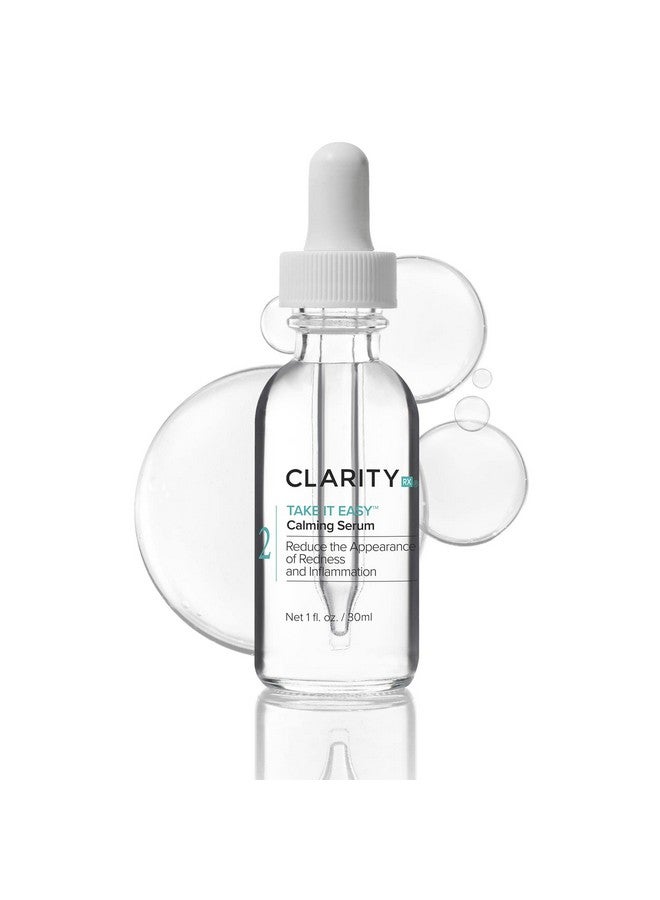 ClarityRx Take It Easy Calming Face Serum Natural Plantbased Antiredness Treatment For Sensitive Skin & Rosacea (1 Fl Oz) - Image 1