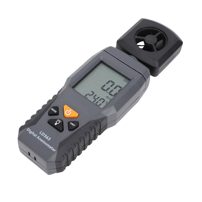 مقياس شدة الرياح الرقمي المحمول لقياس سرعة الرياح لطائرات الدرونز وأنظمة التدفئة والتهوية وتكييف الهواء والرياضات الخارجية - Image 3