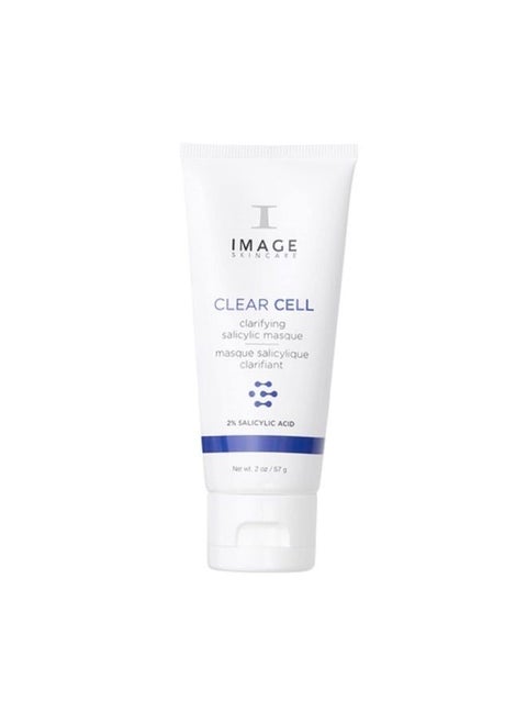 , CLEAR CELL Clarifying Salicylic Masque, Exfoliating Kaolin Clay Facial Mask with Mattifying Effect, 2 oz