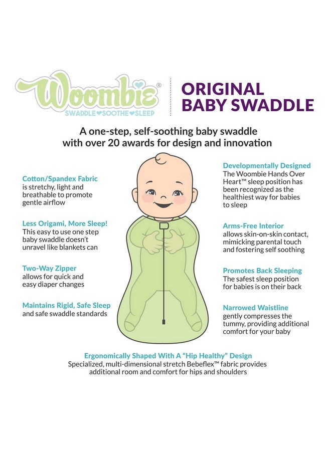 Woombie Air, Gray Zebra/Green Trim, Big Baby 14-19 Lbs - Image 2