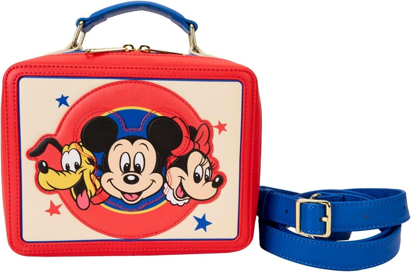 Loungefly حقيبة كروس بودي كلاسيكية من لاونج فلاي ديزني ميكي وأصدقائه - Image 1