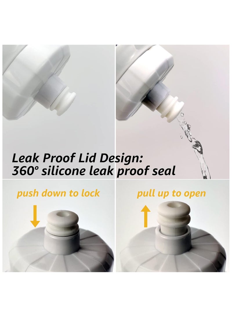 زجاجة مياه سيليكون قابلة للطي للسفر سعة 580 مل - Image 3
