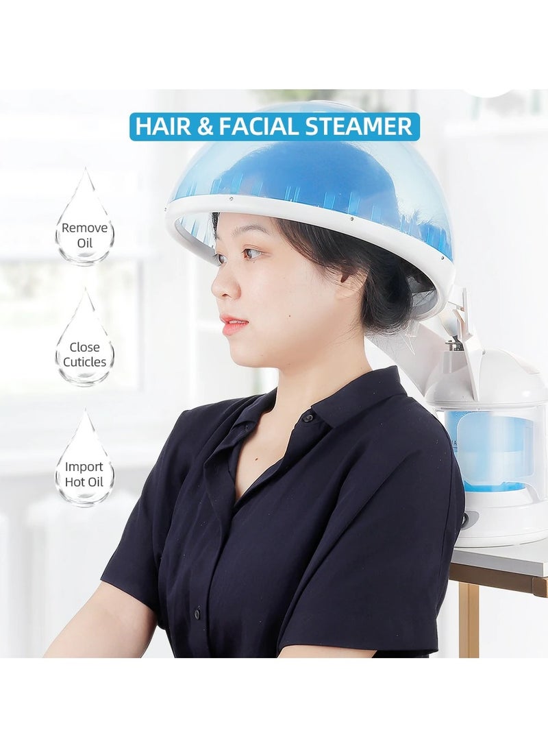 DubaiGallery 2 In1 Hot Hair Humidifier & Facial Steamer Professional Facial Heating Air Mist Steamer Salon Vaporizer Skin Cleansing With Box - Image 1
