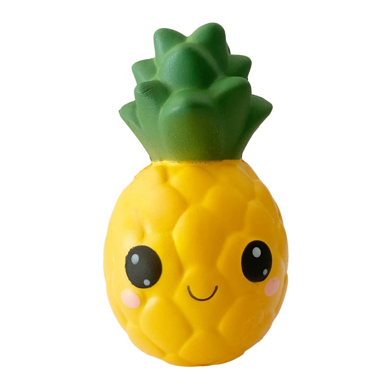 funnysquee Slow Rising Big Eyes Pineapple Squishies Toy for Kids Birthday GiftCute Fruit Stress Relief Simulation Lovely Squishys Squishi Squeeze Toys - Image 3