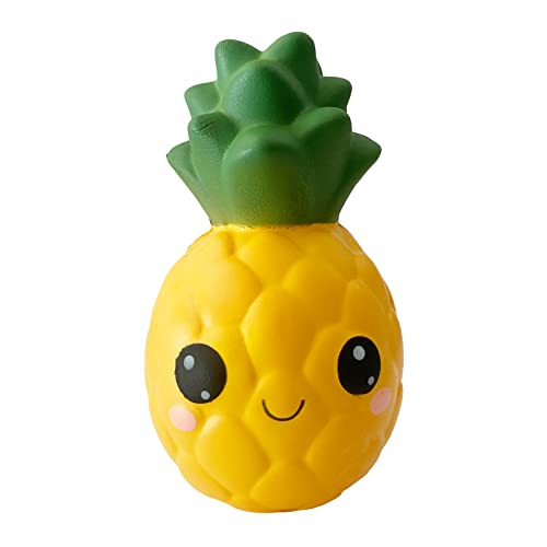 funnysquee Slow Rising Big Eyes Pineapple Squishies Toy for Kids Birthday GiftCute Fruit Stress Relief Simulation Lovely Squishys Squishi Squeeze Toys - Image 1
