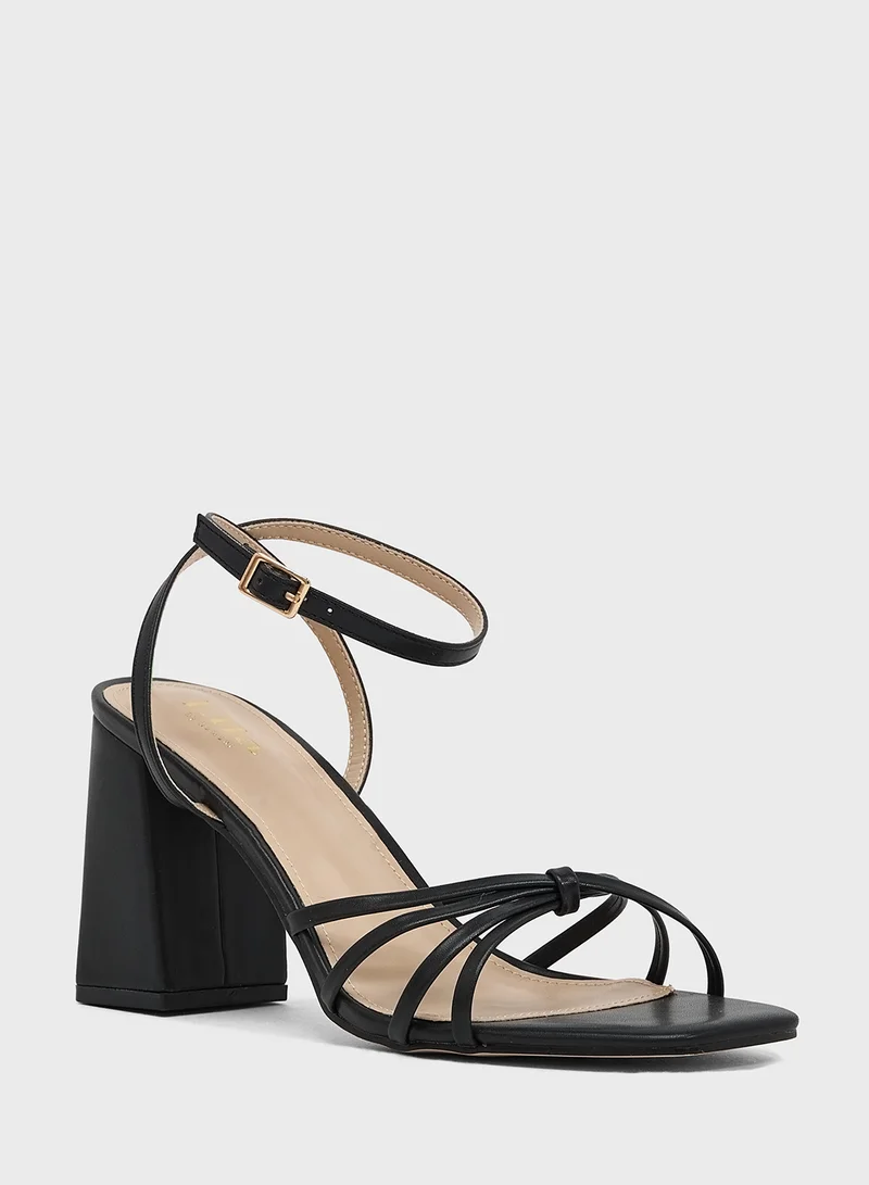 ELLA High Heel Sandal With Ankle Strap