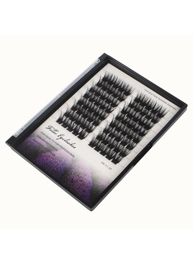 Dedila Large Pack -80 Clusters Thickness 0.07mm D Curl Individual False Eyelashes DIY Lashes Extesnions Dramatic Look Makeup Volume Eye Lashes Extensions Wide Stem (14mm) - Image 4