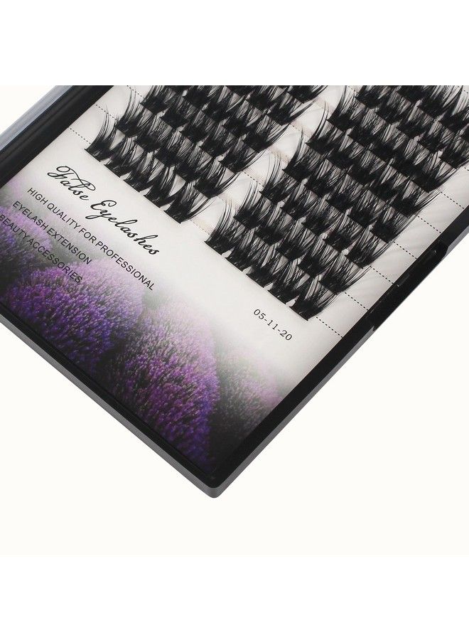 Dedila Large Pack -80 Clusters Thickness 0.07mm D Curl Individual False Eyelashes DIY Lashes Extesnions Dramatic Look Makeup Volume Eye Lashes Extensions Wide Stem (14mm) - Image 3