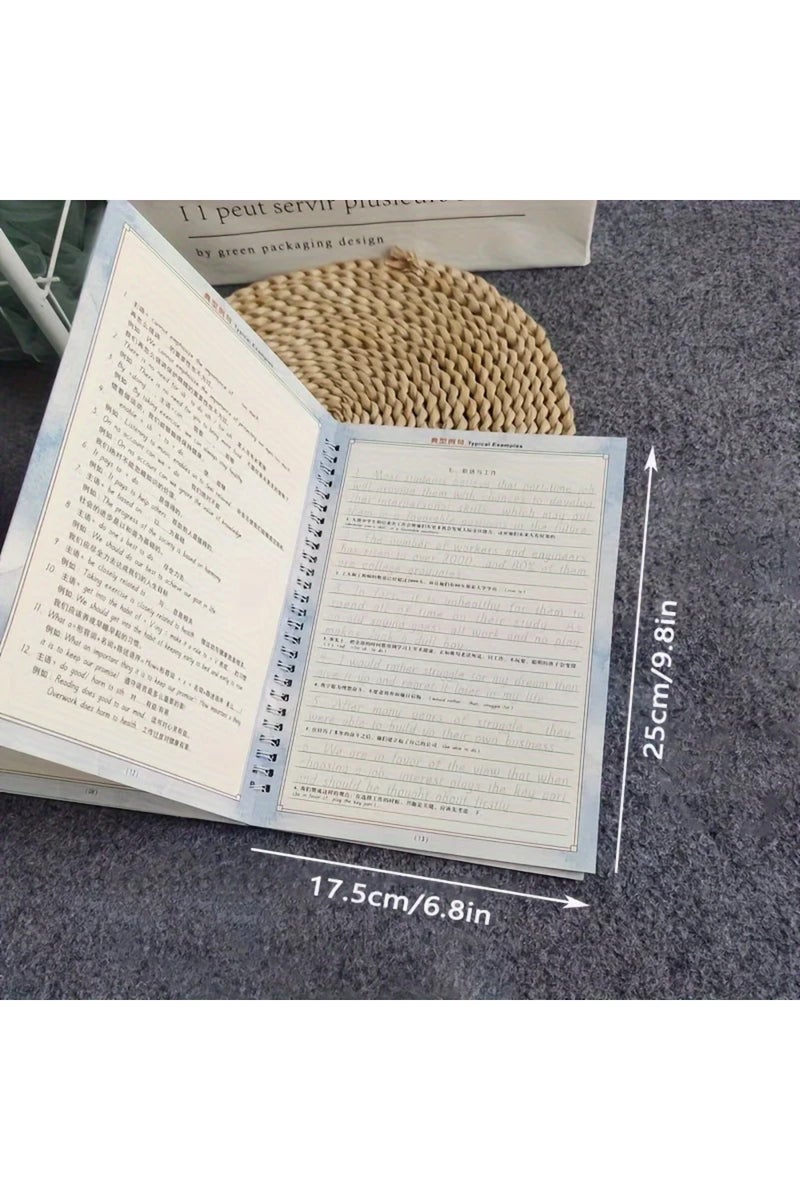 erorex 1pc Reusable Italic Script Practice Copybook - English Alphabet & Calligraphy Handwriting Book for I - Image 4