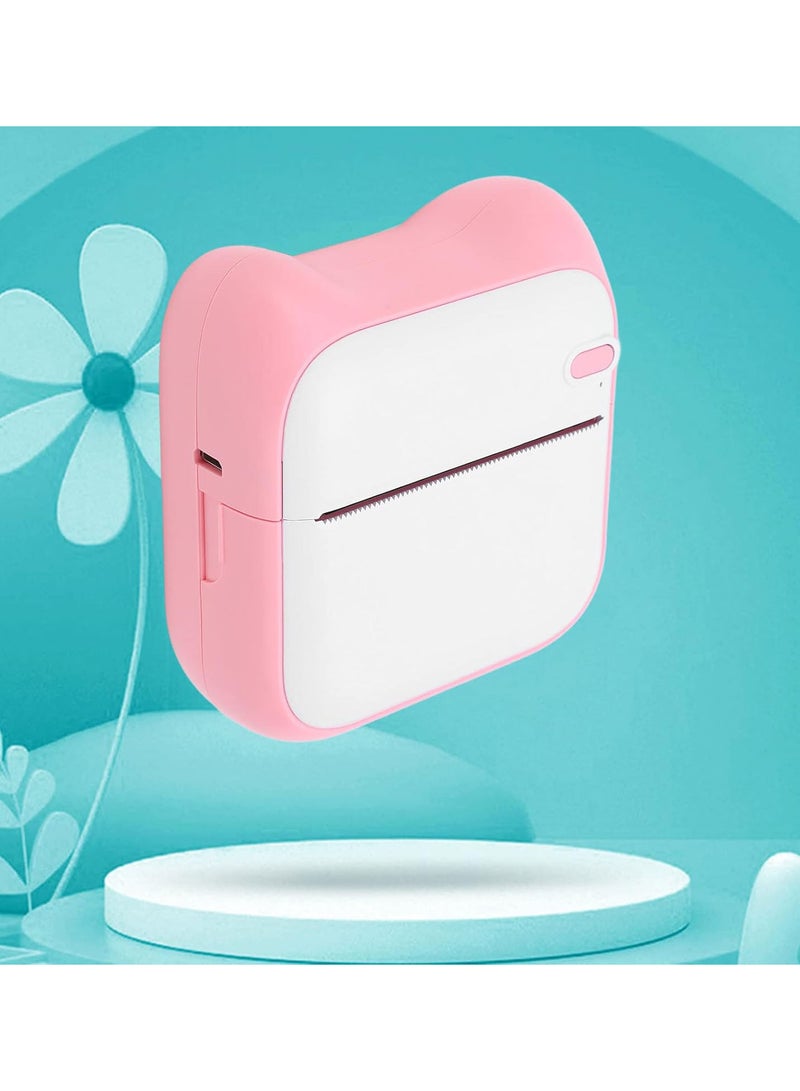 GGOOT Mini Pocket Printer, Portable Thermal Printer Wireless Smart Printer HD Mini Photo Printer Bluetooth Sticker Receipt Printer Inkless Printing Machine for Memo Document/Work Plan/Meeting Record - Image 5