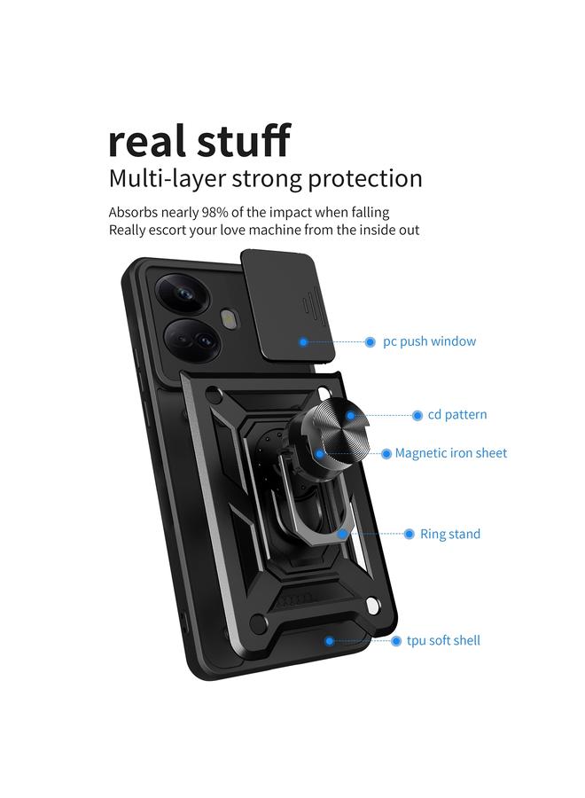 S-TOP Case For Realme 10 Pro+ 5G Sliding Camera Cover Design Phone Case - Image 3