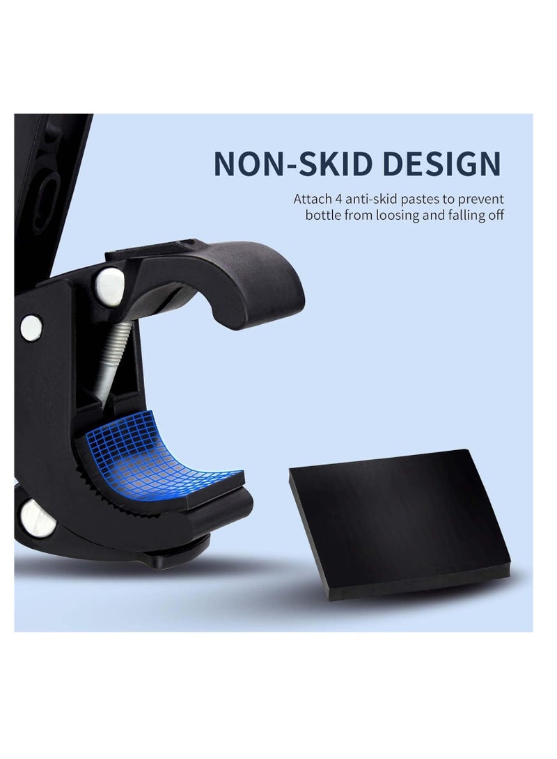 SOLARAE Bottle Water Holder Bike Cage 2 PCS Adjustable Rotatable Clip for Road Mountain Bikes Bicycle Large Drink Bracket No-Screws Lightweight Cycling Side Mount Cup Handlebar Water Holders - Image 5