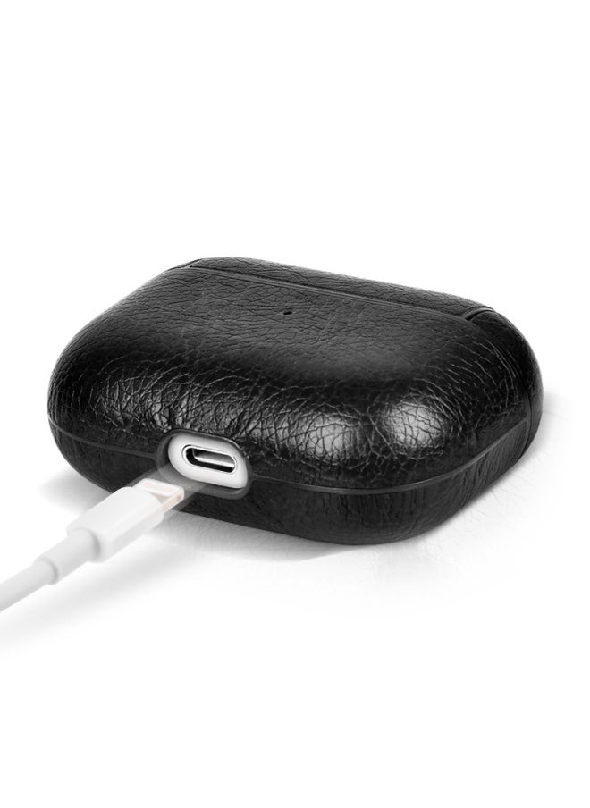 Generic - Protective Case For Airpods 432pro2pro Apple Wireless Bluetooth Headset Skin Protective Case-Color:Dark Brown Classic Style-Applicable Models:Airpods 4 (paper Box) - Image 1