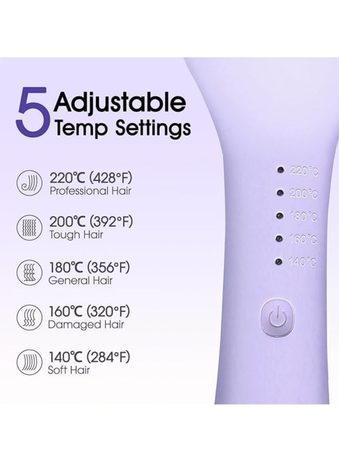 عام **مموج شعر فرنسي 32 ملم - مموج مزدوج البرميل للسيدات، مصنوع من السيراميك، مع حماية من الحروق وجهد مزدوج لتصفيف الموجات العميقة** - Image 4