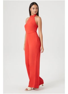 FOREVER 21 Halter Wide-Leg Jumpsuit  - Image 4