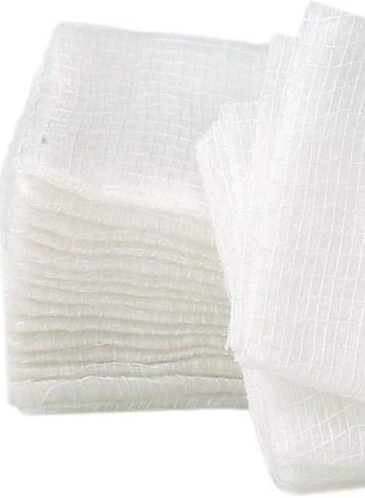 شانيل ميد شاش مربع من شانيل ميد - ناعم وعالي الامتصاص – مثالي للاستخدام المنزلي والطبي | مقاس 5 × 5 سم | 8 طبقات | عبوة  100