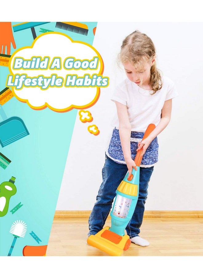 EP EXERCISE N PLAY Kids Vacuum Cleaner Toy Set, Toy Vacuum Cleaner With Light Realistic Sounds & Whirling Stars, Pretend Role Play Household House Keeping Cleaning Play Set Learning Toys For Kids Toddlers Girls Boys Toy  - Image 3