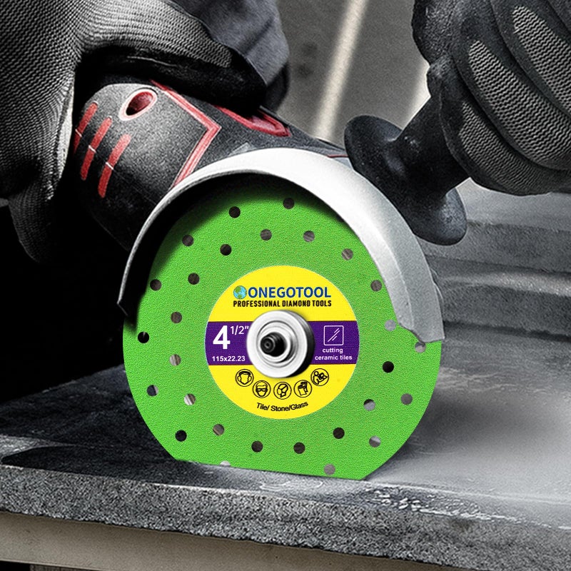 ONEGOTOOL 4-1/2 inch Tile Cutter Diamond Saw Blade for Angle Grinder Porcelain Ceramic Glass Marble Cutting Tools Grinding disc (5pcs) - Image 5