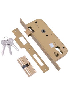 Yale Yale Mortice Lock with Cylinder Brown 