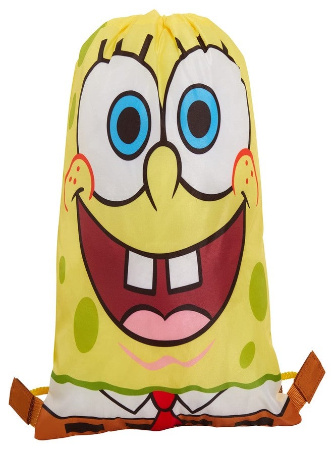 SPONGEBOB SQUAREPANTS Kids Gym Bag Boys Girls Drawstring School Swim Lunch Bag (Yellow) - Image 3