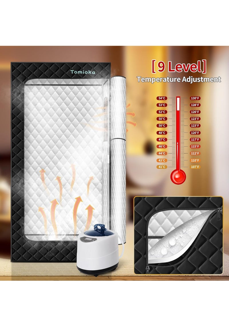 GUDOO Sauna Box Portable Steam Sauna Portable Sauna for Home Personal Tent Spa Room Sauna Generator Cabin Box with Steamer for Household Weight Loss 9 Levels 26L  - Image 3