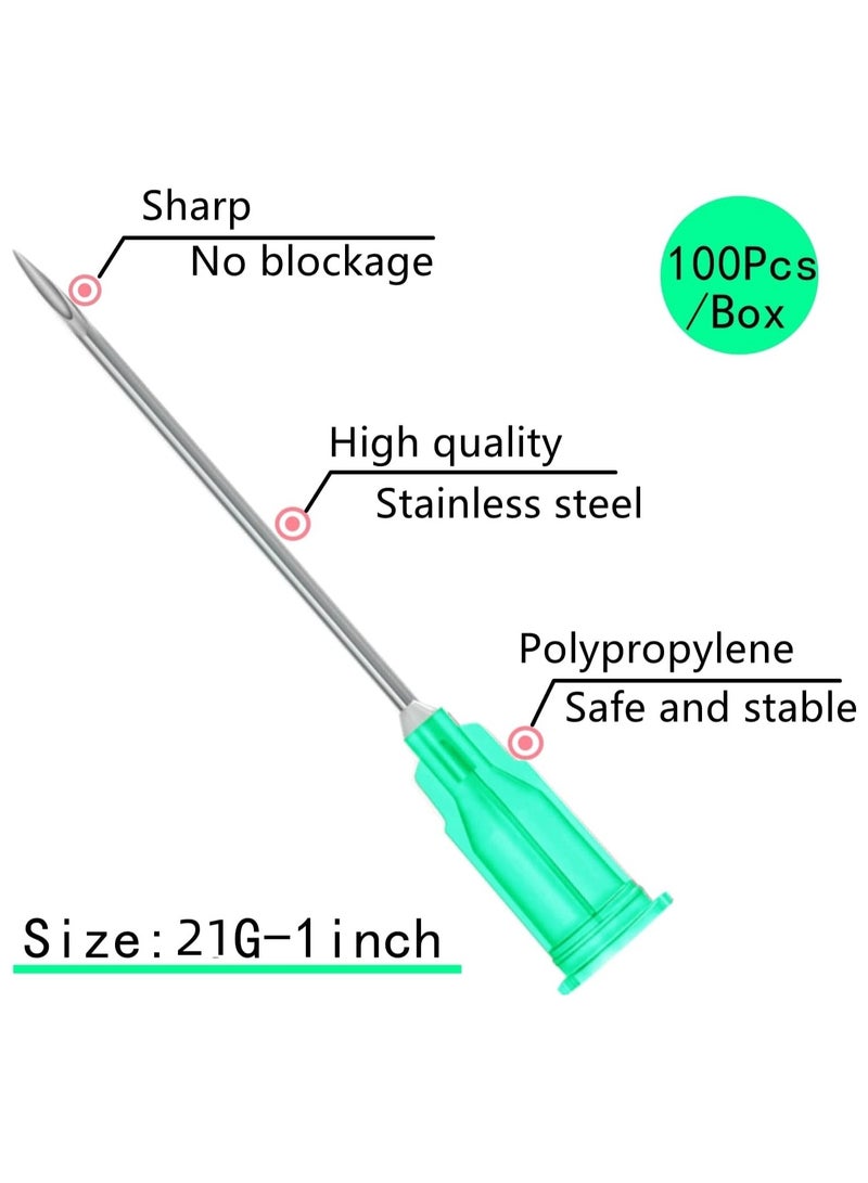 SKYLINE 21 Gauge 1inch Dispensing Syringe Needle 100PCS - Image 3