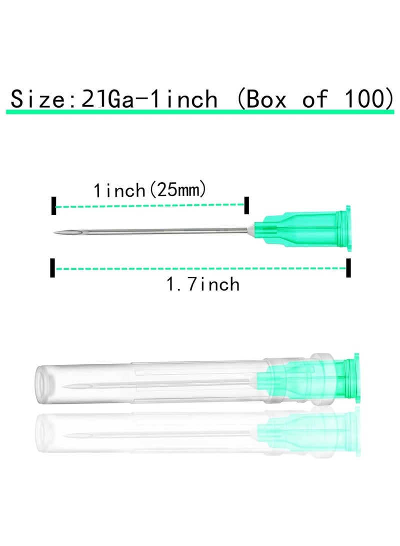 SKYLINE 21 Gauge 1inch Dispensing Syringe Needle 100PCS - Image 2