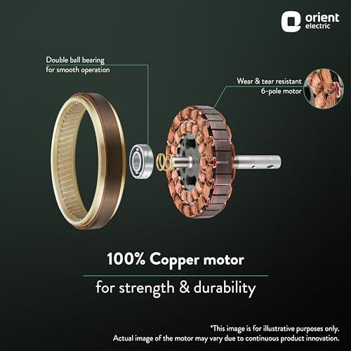 Orient Electric 600 MM New Air Plus | 4 Blade Small Ceiling Fan for Kitchen | 100% Copper Motor | Aluminium blades | 24 Inch Fan | 2 Years Warranty | White - Image 4