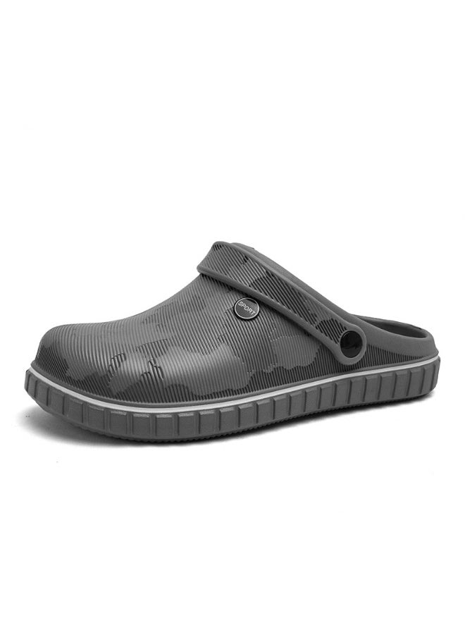 NIBEMINENT Spring  Soft Bottom Home Wear Anti-Slip Men's Semi-Slipper Casual Driving Slippers Comfortable Breathable  - Image 1