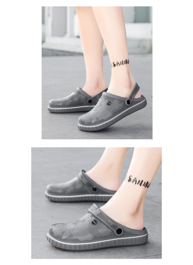 NIBEMINENT Spring  Soft Bottom Home Wear Anti-Slip Men's Semi-Slipper Casual Driving Slippers Comfortable Breathable  - Image 4