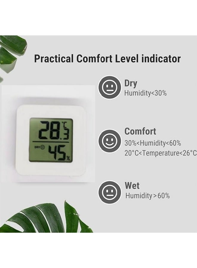 general Small Digital Hygrometer Indoor Thermometer Room Thermometer Temperature and Humidity Meter for Home Office Comfort Reptile Thermometer - Image 3