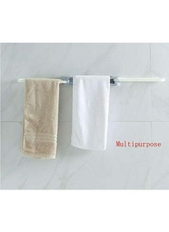 Mishrit Mishrit 3-in-1 Wall-Mounted Plastic Slippers Storage Organize Shoes Rack Hanging Shelf Towel Racks Holder (1)  - Image 4