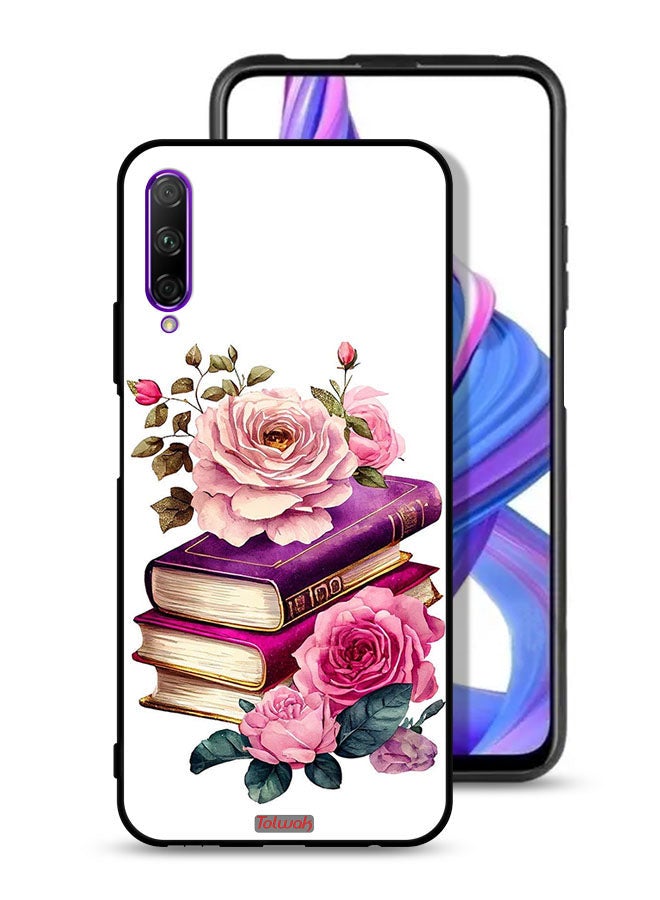 Tolwak Huawei Y9s Protective Case Cover Roses And Books - Image 1