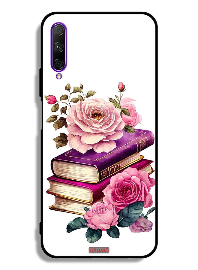 Tolwak Huawei Y9s Protective Case Cover Roses And Books - Image 2