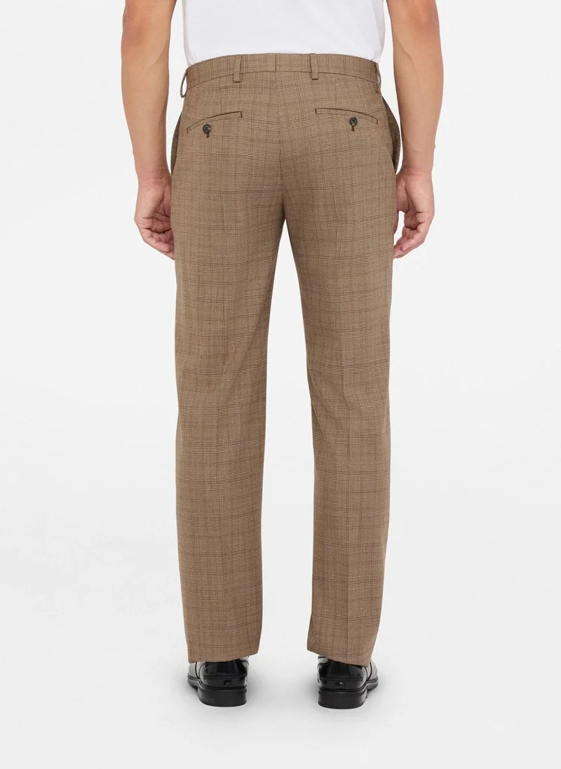 Liu Jo Glen Plaid Wool Trousers